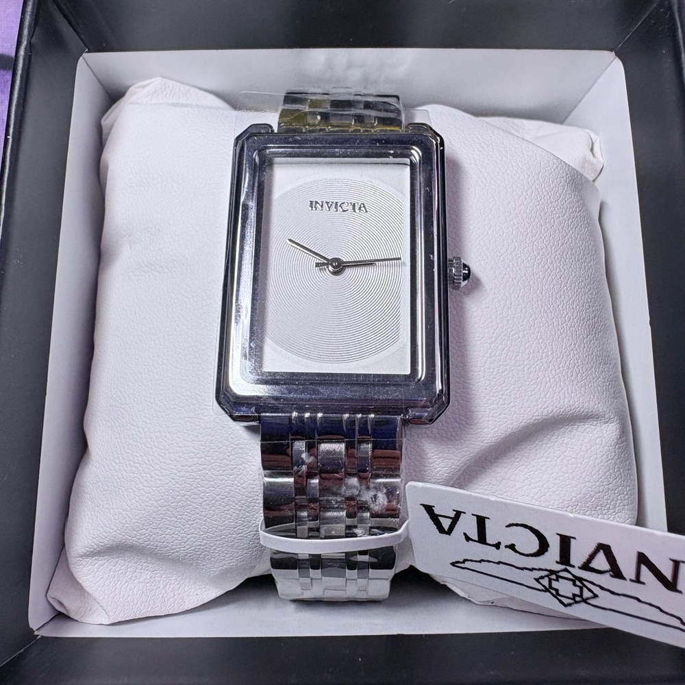 INVICTA Women's Silver Rectangular Watch